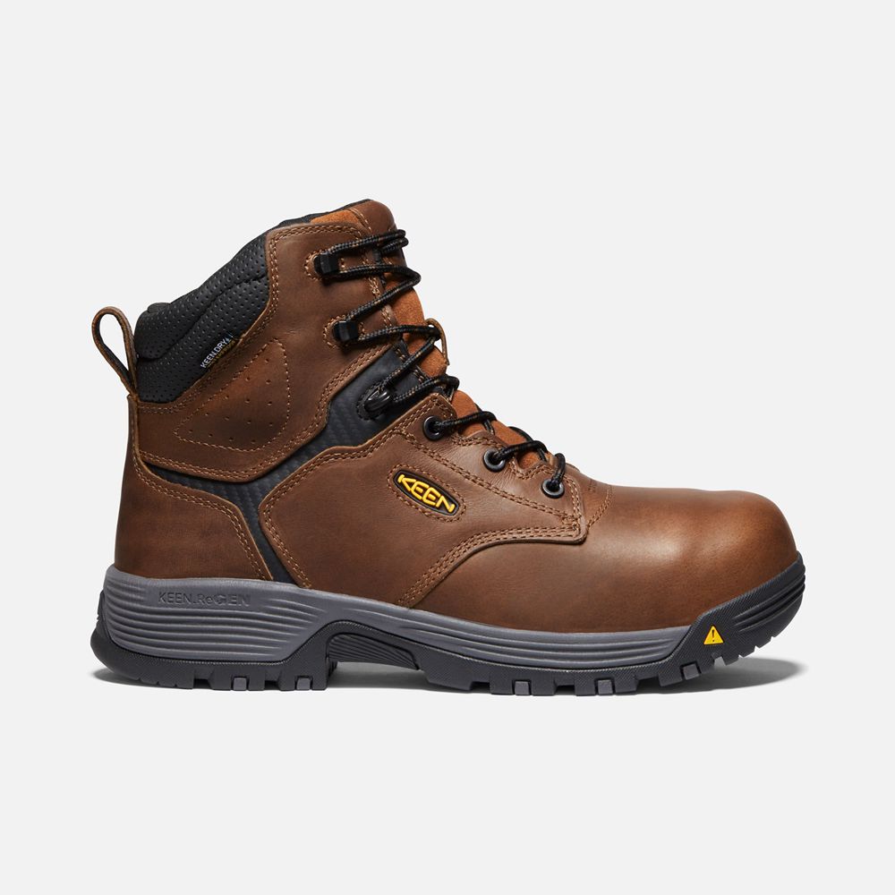 Keen Laarzen Heren Bruin - Chicago 6\" Internal Met Waterproof (Carbon-Fiber Toe) - 35901-OZIK